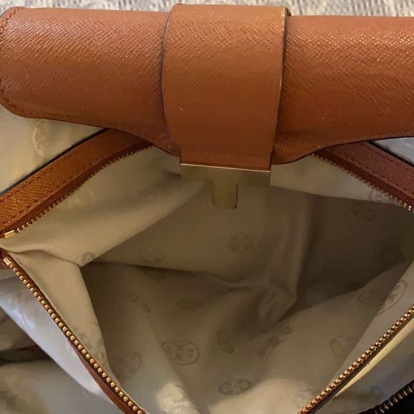 Tory Burch Black Nylon Tote/Camel Accents - Picture 9 of 16